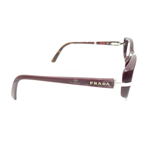 Prada VPR 13N ZXK-1O1 Dark Red Eyeglasses Frames 51-17 135 Italy Designer Women - Picture 4 of 12